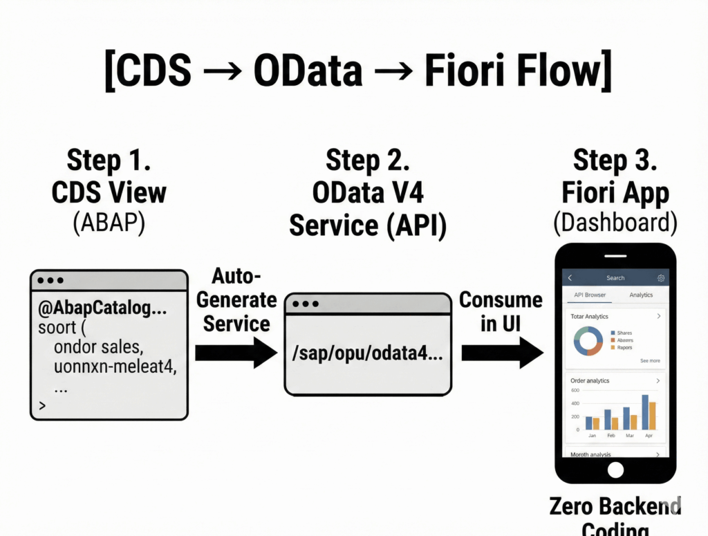 CDS → OData → Fiori Flow